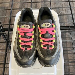 Nike Kids' Black and Pink Sneakers